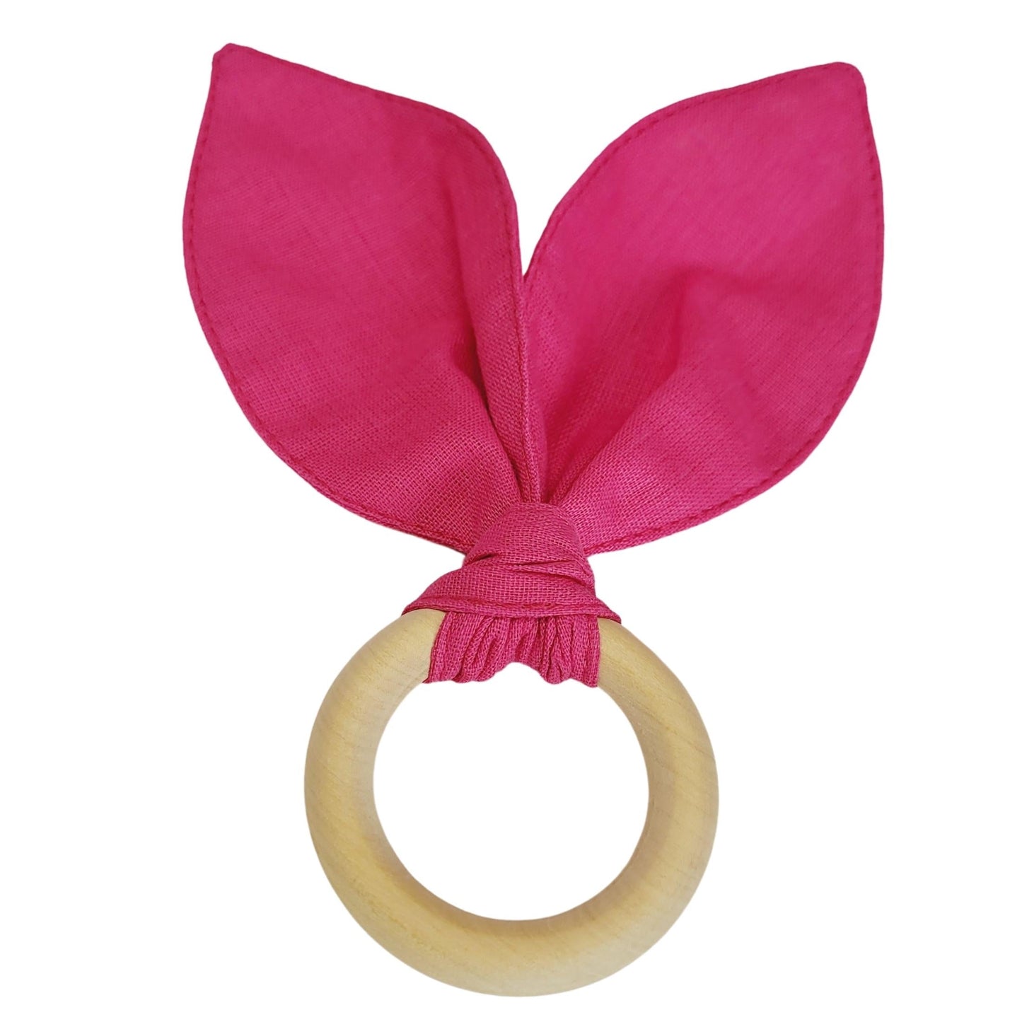 Maison Charlo | Easter Set of 4 Rose Pink Bunny Ears Napkin Rings | Dining Table Decor-2
