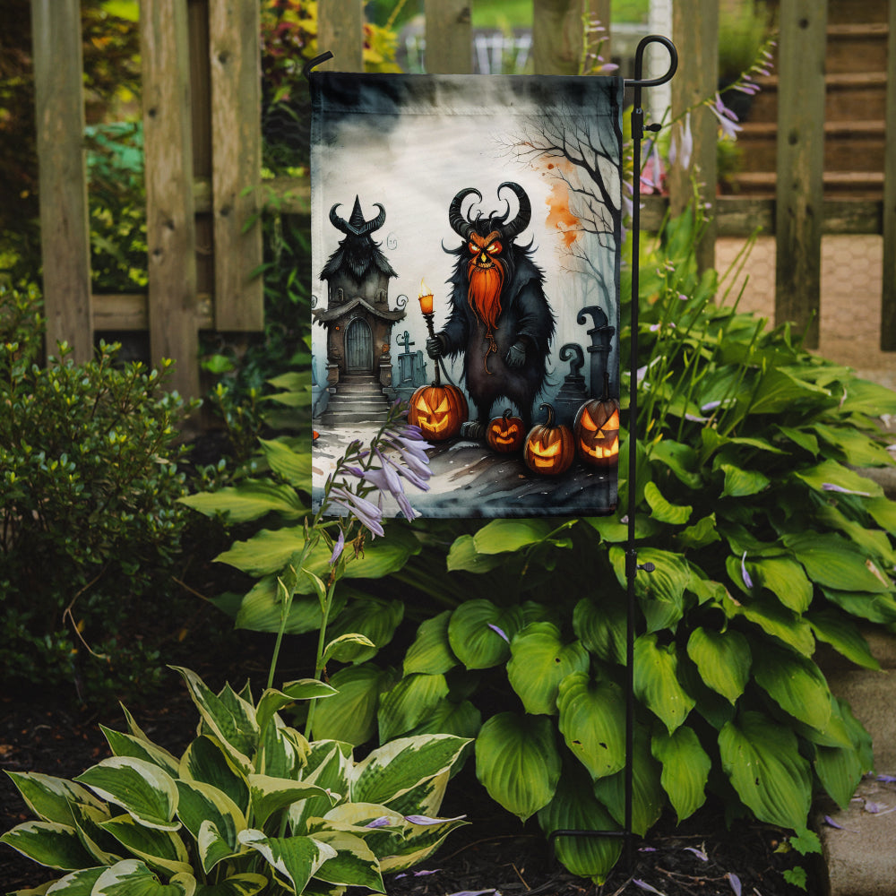Krampus The Christmas Demon Spooky Halloween Garden Flag-1