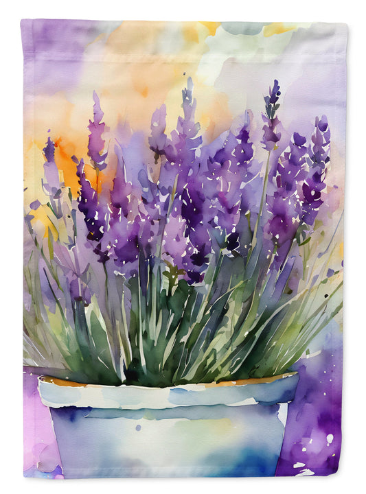 Lavender in Watercolor Garden Flag-0