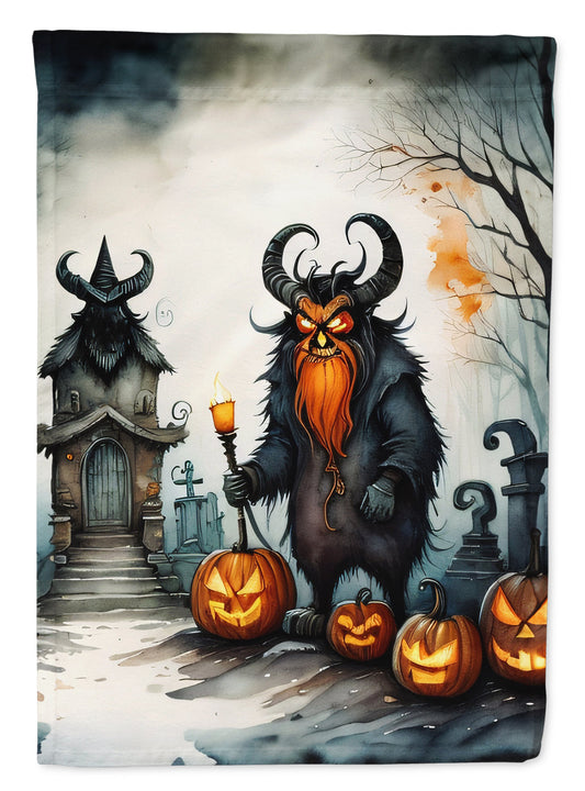 Krampus The Christmas Demon Spooky Halloween Garden Flag-0