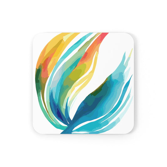 Coaster Set of 4 for Drinks Strength and Courage Design-1